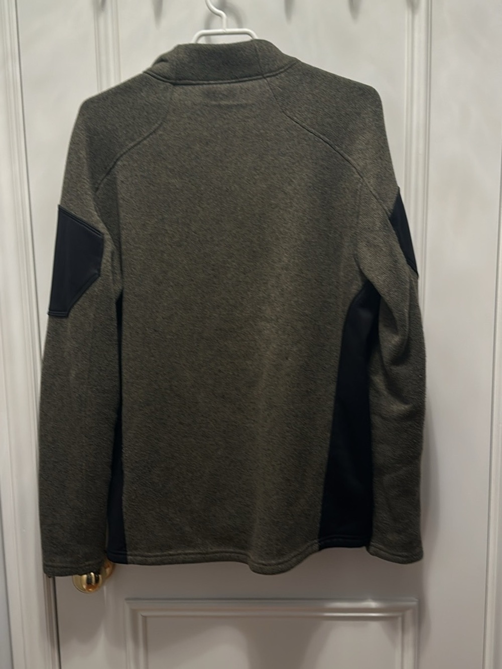 Spyder Men’s Olive Green Full-Zip Fleece with Yellow Accents - Picture 6 of 6